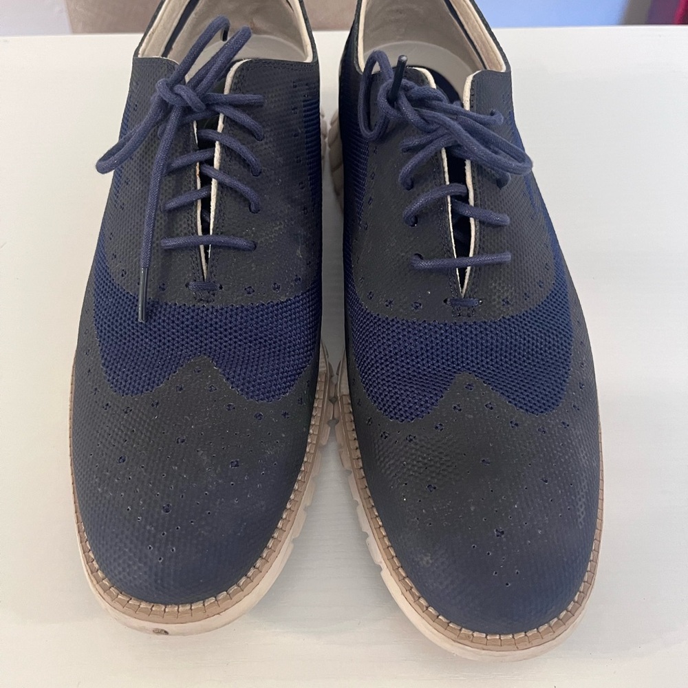 Cole Haan Dark Blue Oxfords